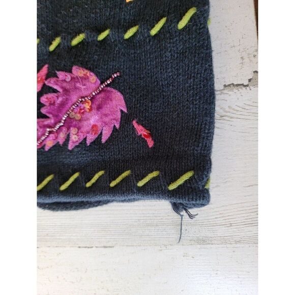 Vintage Design options AS IS cardigan Philip Jane Gordon floral fall embroidered - Picture 10 of 16